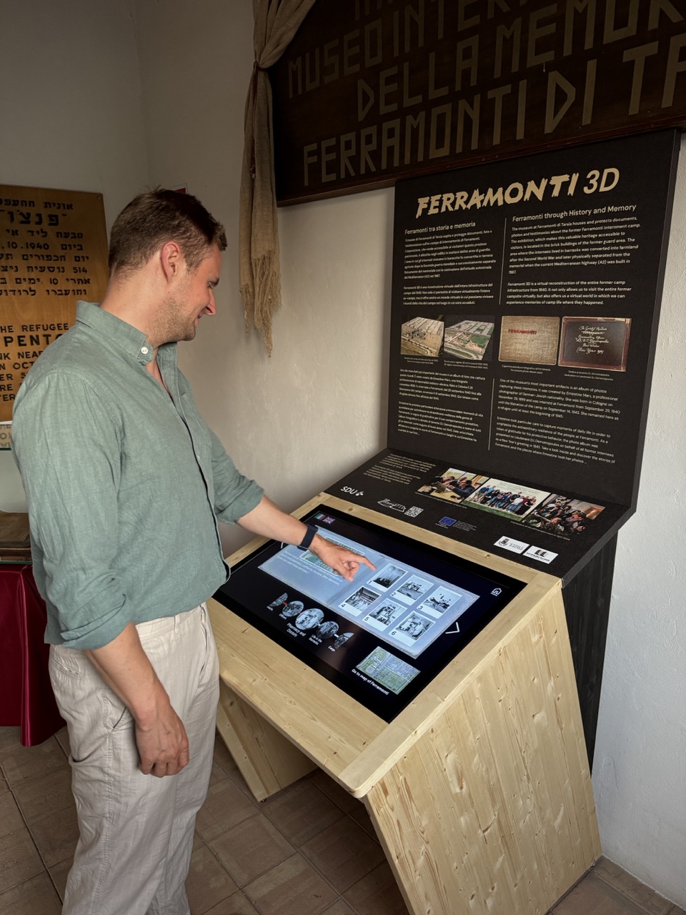 This interactively digitized photobook by a female inmate photographing the camp life and customs tells stories on the circumstances in the Ferramonti internment camp in Italy and makes them more tangible through the use of historical 3D reconstruction and interactive storytelling methods. 2025